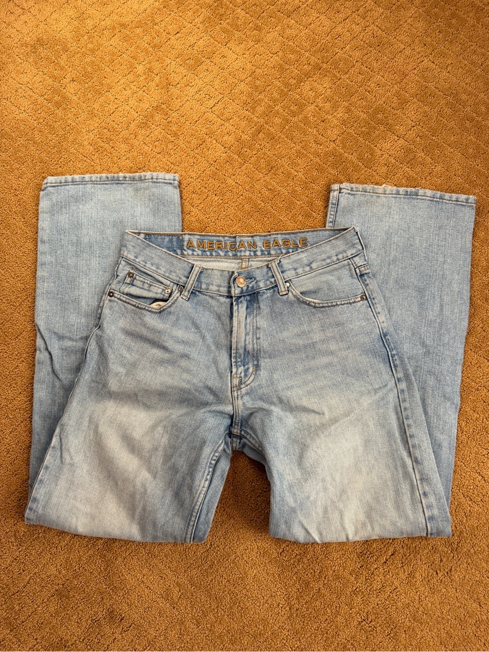 American Eagle Outfitters Medium Wash Loose Fit Denim Jeans Men’s 30/34